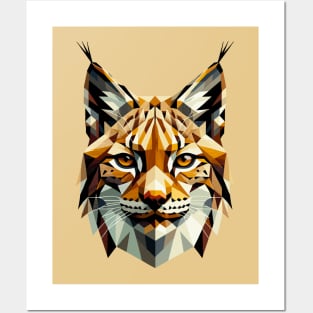 Abstract Geometric Lynx - Color Design Posters and Art